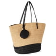 thumbnail image 1 of Time and Tru Women's Beach Tote With Pouch, 1 of 3
