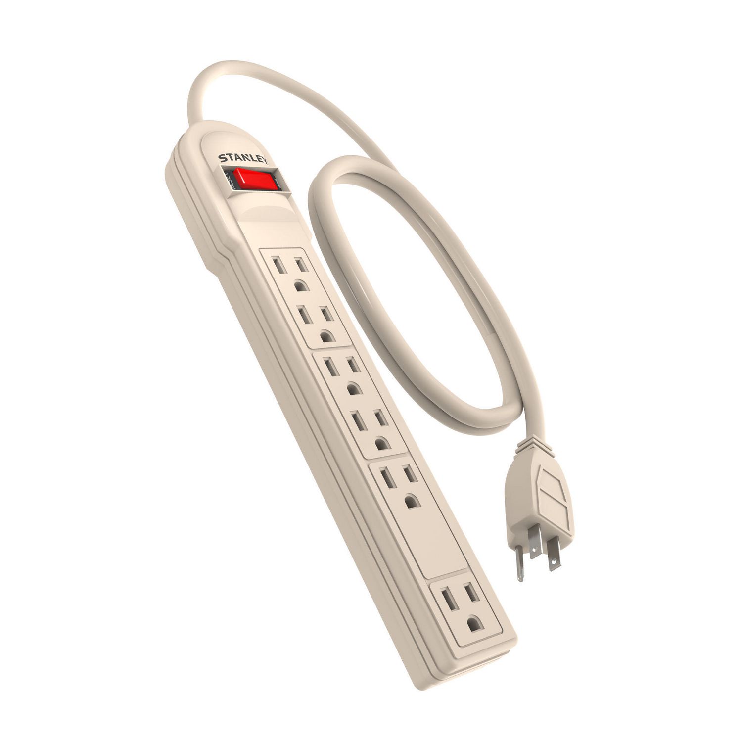 Stanley Plastic Surge Protector-33220 Surge Protector with 3' Cord