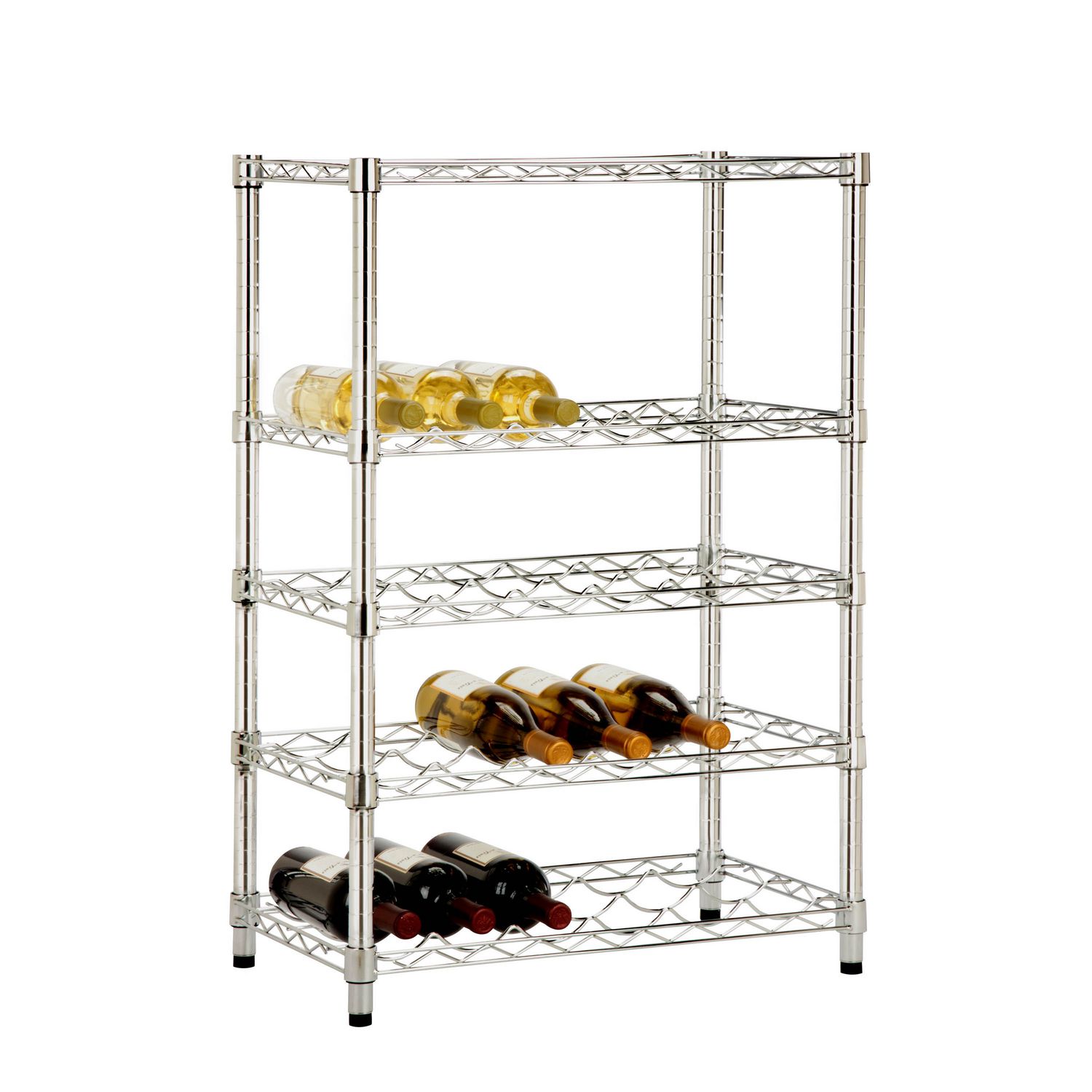 HoneyCanDo Adjustable Chrome Wine Rack Walmart Canada