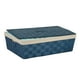 Grand panier dessous de lit en corde de papier en bleu de Honey-Can-Do avec revêtement – image 1 sur 1