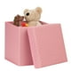 Cube de rangement rembourré en rose de Honey-Can-Do – image 1 sur 1