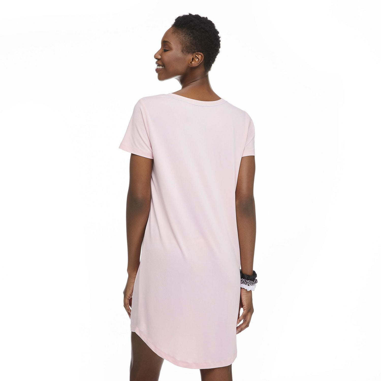 George Women's Graphic Print Nightshirt and Scrunchies Set