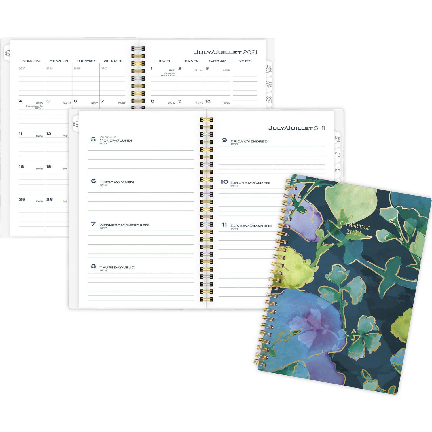 Cambridge Floral 18-Month Medium Planner