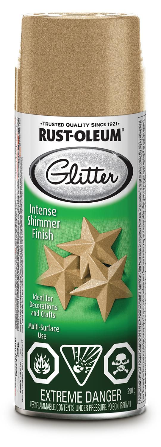 GLITTER SPRAY PAINT SILVER GOLD CRAFT ART DECORATION METALLIC EFFECT 200ML  400ML