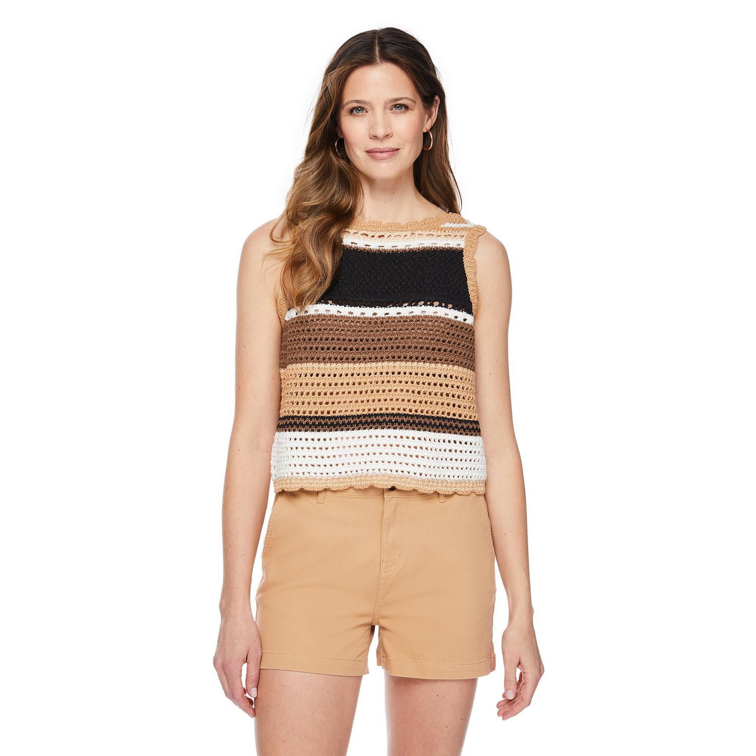 George Women's Crochet Tank, Sizes XS-XXL