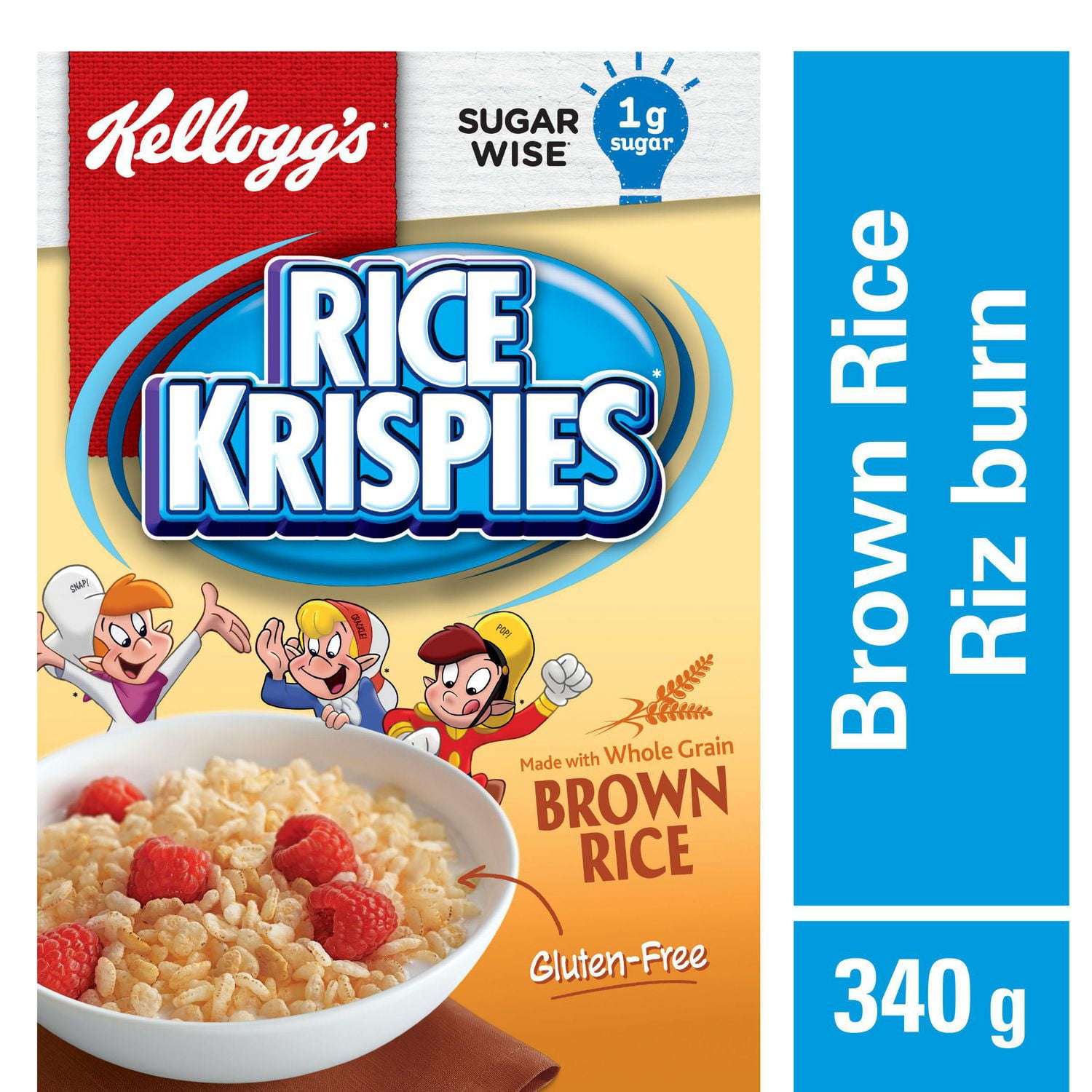 Kellogg's Rice Krispies Cereal Brown Rice Gluten Free, 340g Walmart