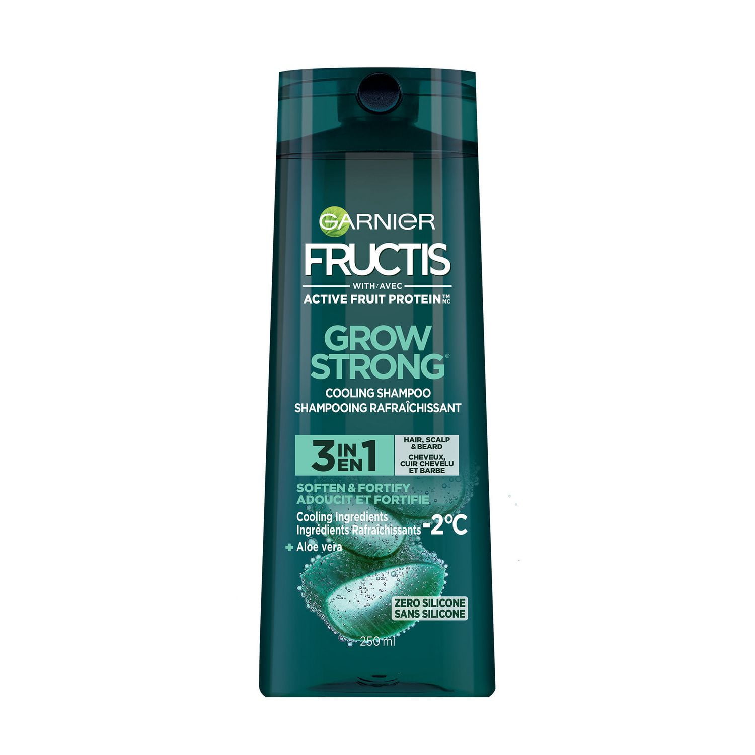 Grow Strong 3 in 1 Hair, Scalp & Beard Shampoo Fortifying Shampoo , 250 mL Walmart Canada