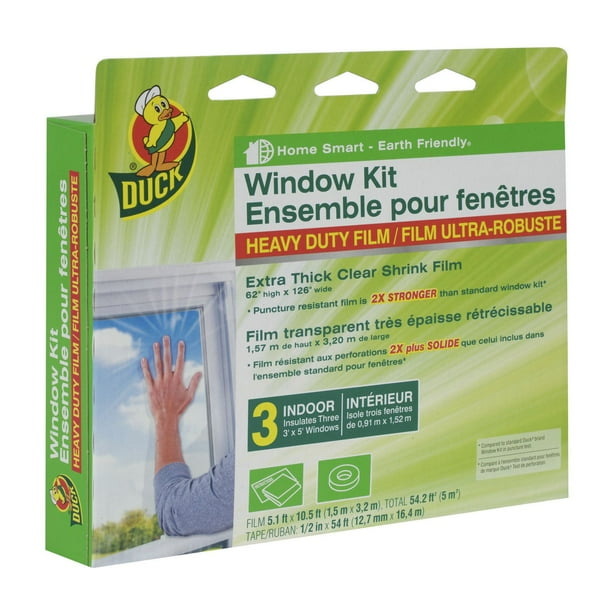 Duck Brand Heavy Duty Extra Thick Clear Shrink Film Window Kit Walmart.ca