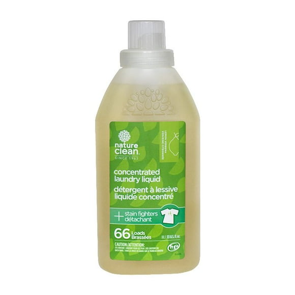 Nature Clean 99% Natural Concentrated Laundry Liquid Lemon Verbena 1L 66 Loads