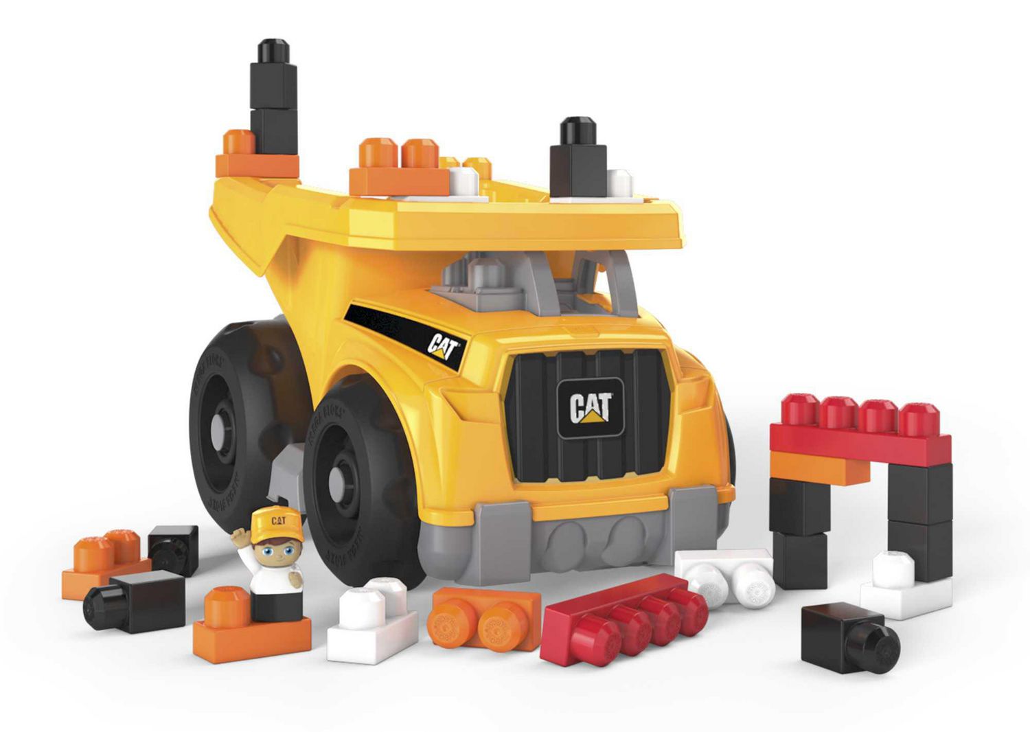 Mega Bloks CAT Large Dump Truck 25 Pieces Walmart