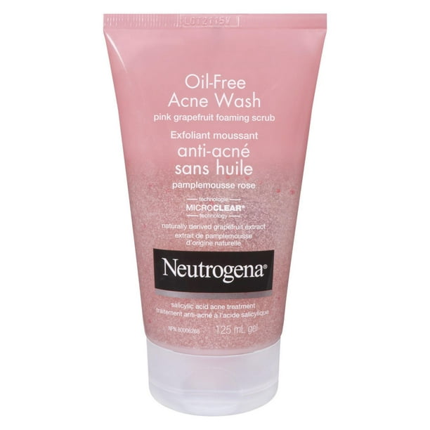 Neutrogena Exfoliant moussant anti-acné sans huile, pamplemousse rose 125 ml