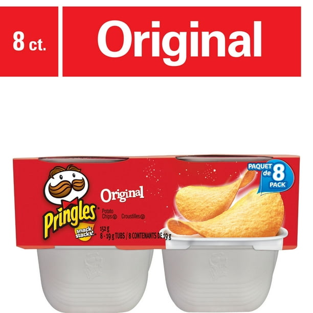 Pringles* Mini goûters* Saveur d'Original 8x19g