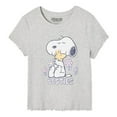 thumbnail image 3 of Peanuts Girls' Snoopy Rib Tee, 3 of 3