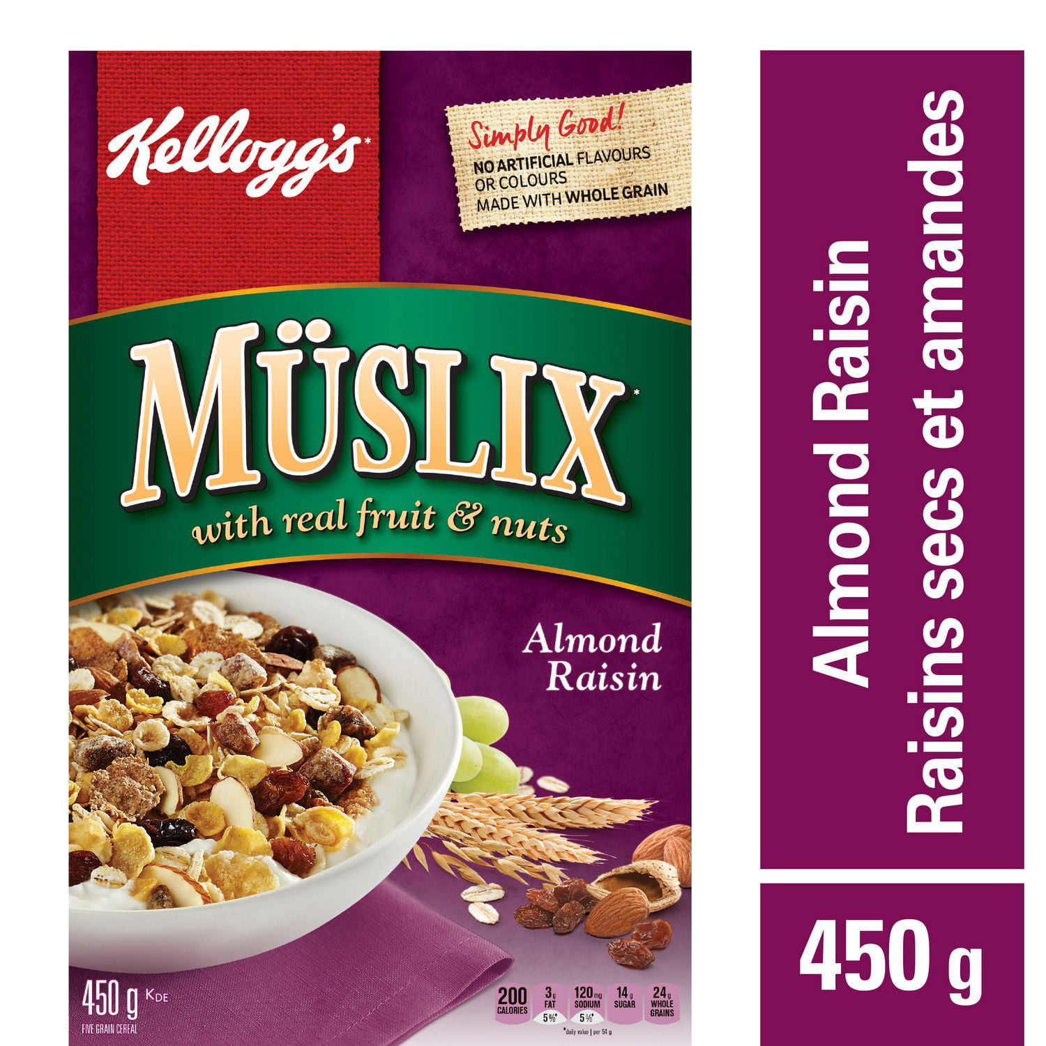 Kelloggs Müslix Almond Raisin Cereal, 450g | Walmart Canada