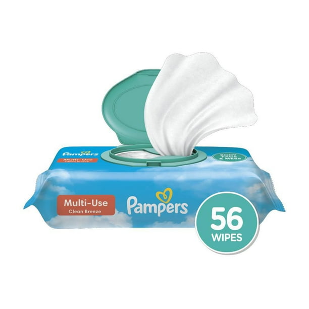 Pampers Aqua Pure Sensitive Baby Wipes 6X Pop-Top, 336CT 