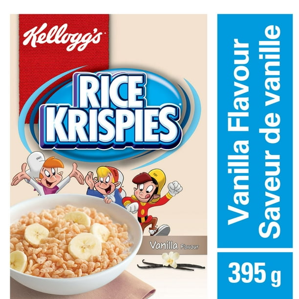 Kellogg’s Rice Krispies Céréales saveur de vanille, 395g