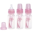 thumbnail image 1 of Dr. Brown's 4oz Standard Bottles Pink 3-Pack, 1 of 1