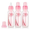 thumbnail image 1 of Dr. Brown's 3-Pack 8oz Standard Bottles Pink, 1 of 1