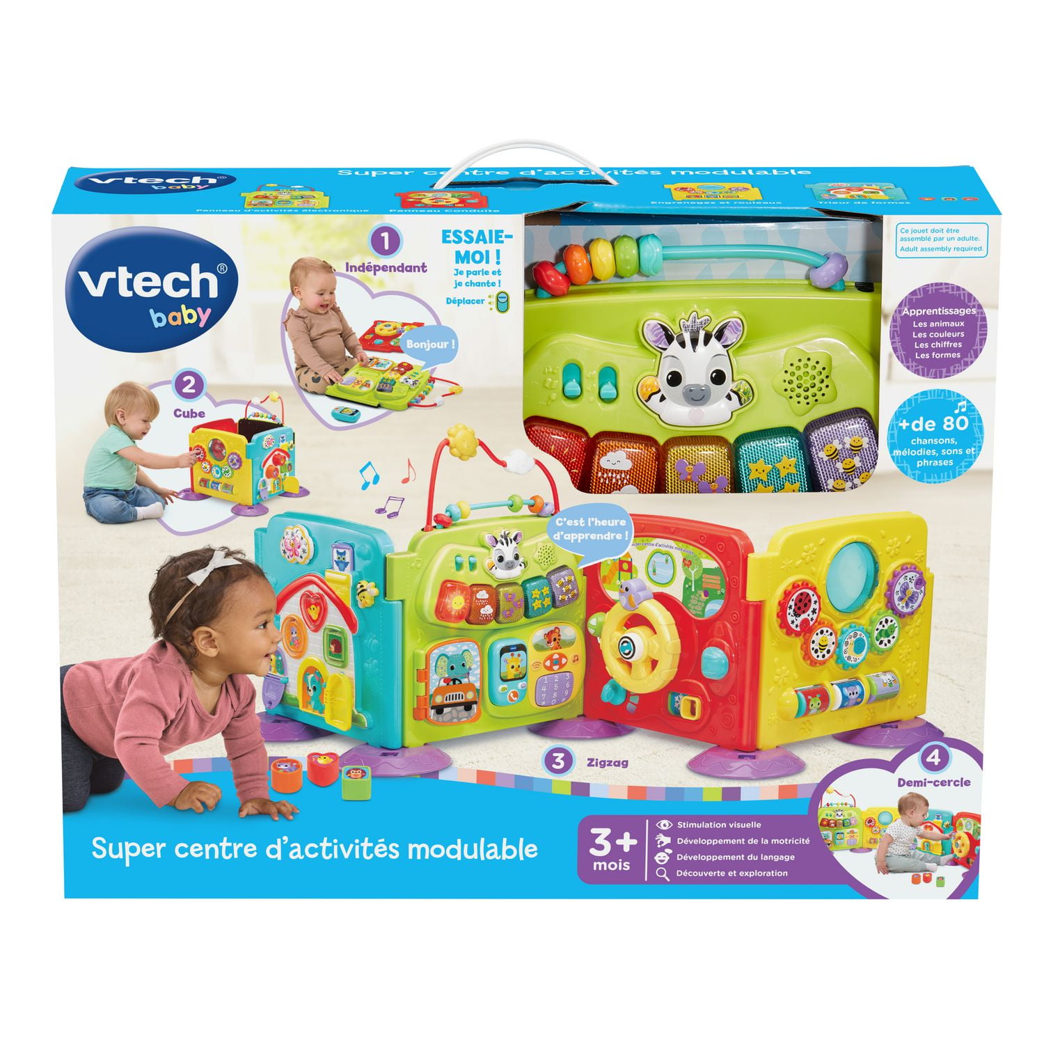 VTech Baby® 4-in-1 Sort & Discover Activity Center™ - Walmart Exclusive - French Version, 3+ Mos