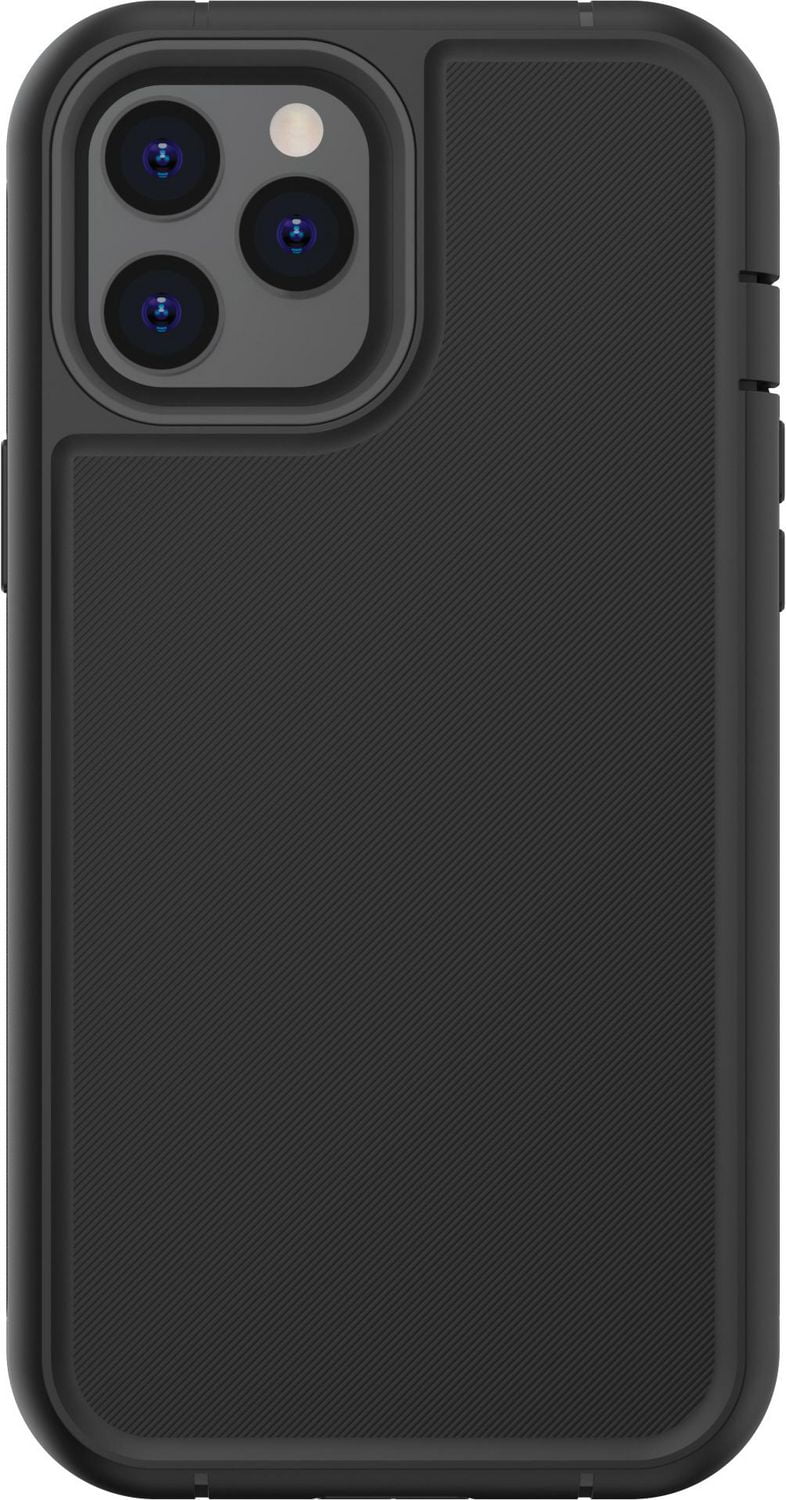 Blackweb Black Rugged Case with Rotating Holster for iPhone 12 Pro