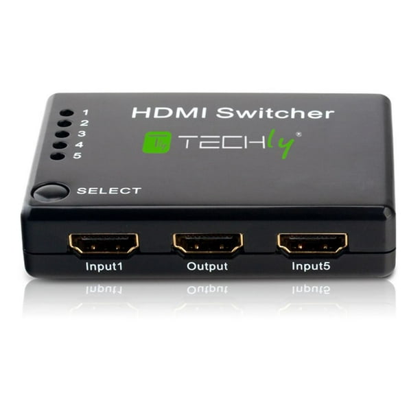 Commutateur HDMI à 5 ports avec télécommande de Techly