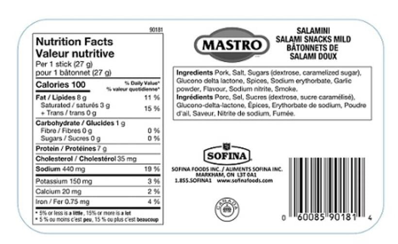 Mastro Salamini Mild, Lactose & Gluten Free<br>375g