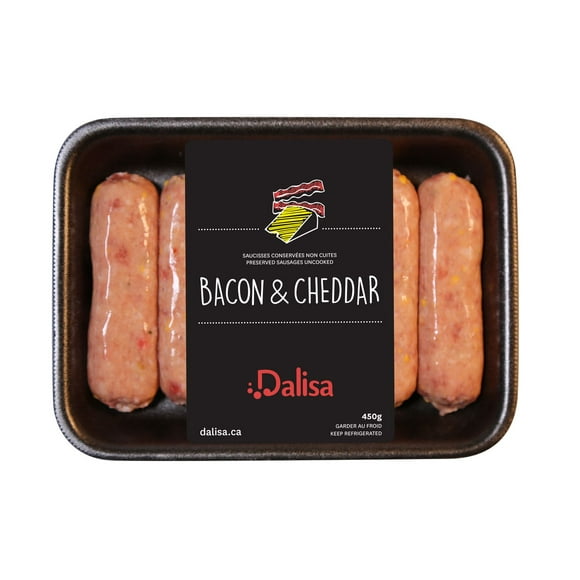 Dalisa bacon & cheddar pork sausage