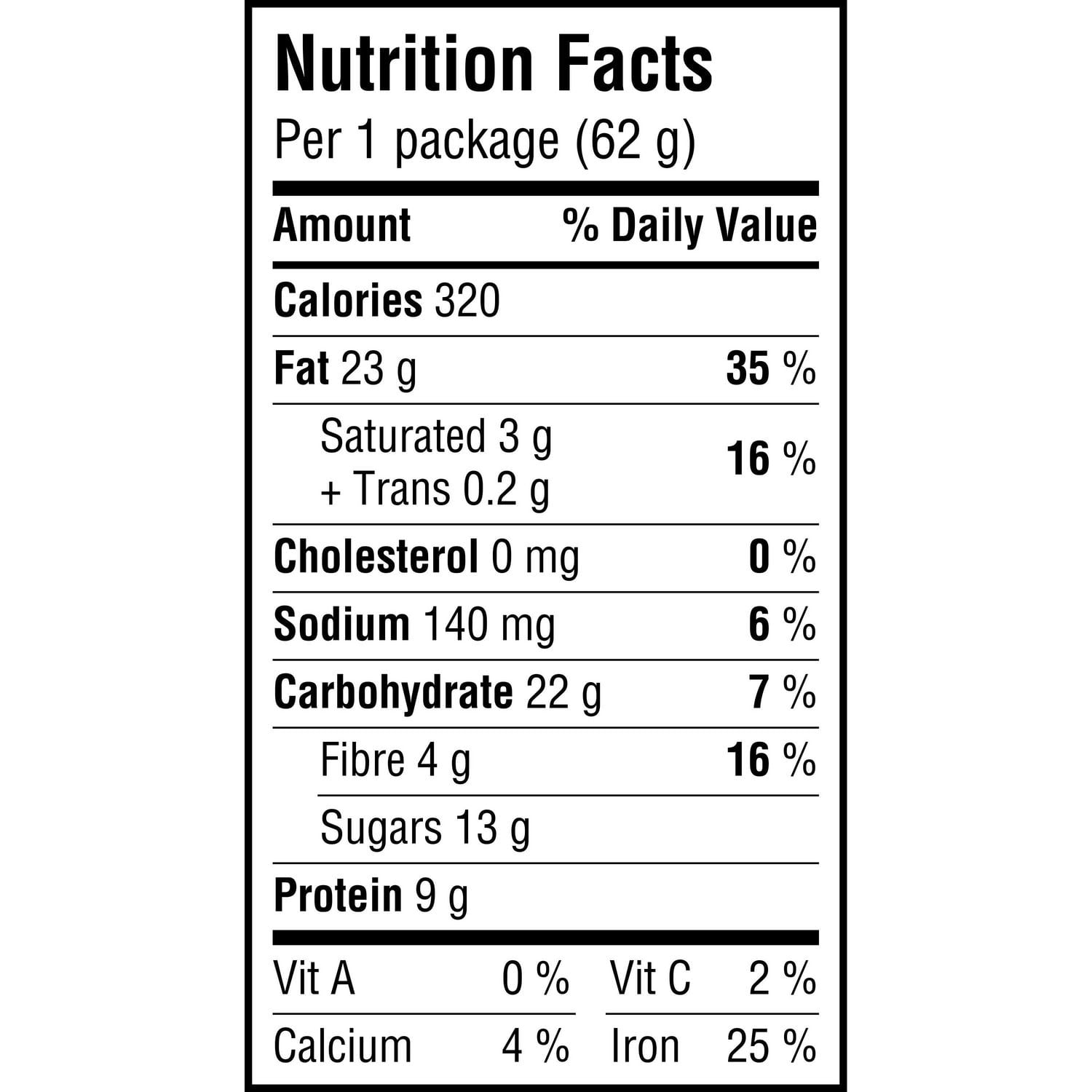 Munchies Mélange du randonneur et fruit Noix 62GM