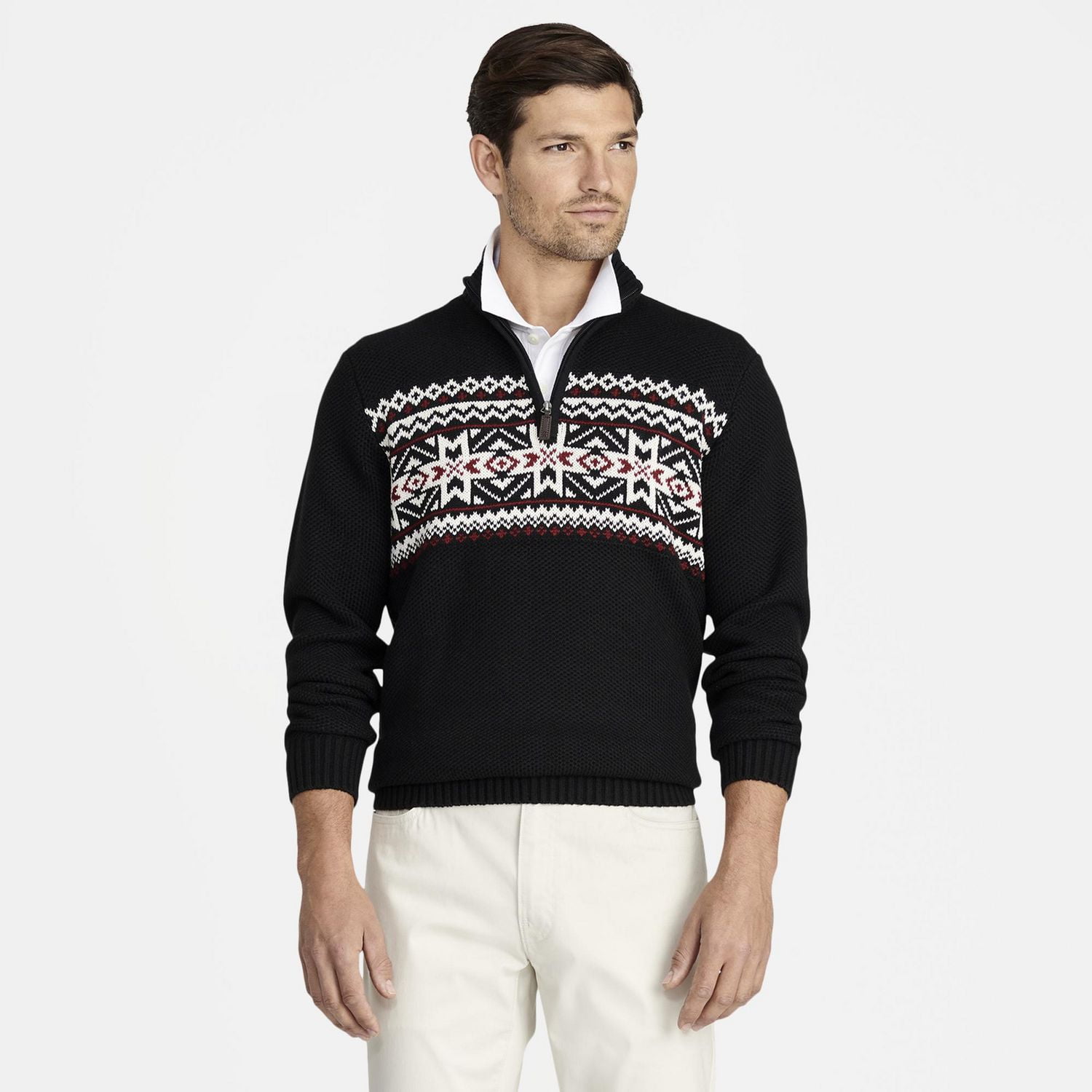 Izod fair isle clearance sweater