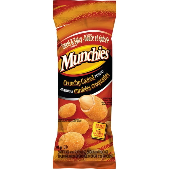 Munchies enrobées croquantes Douces et épicées Arachides 70GM
