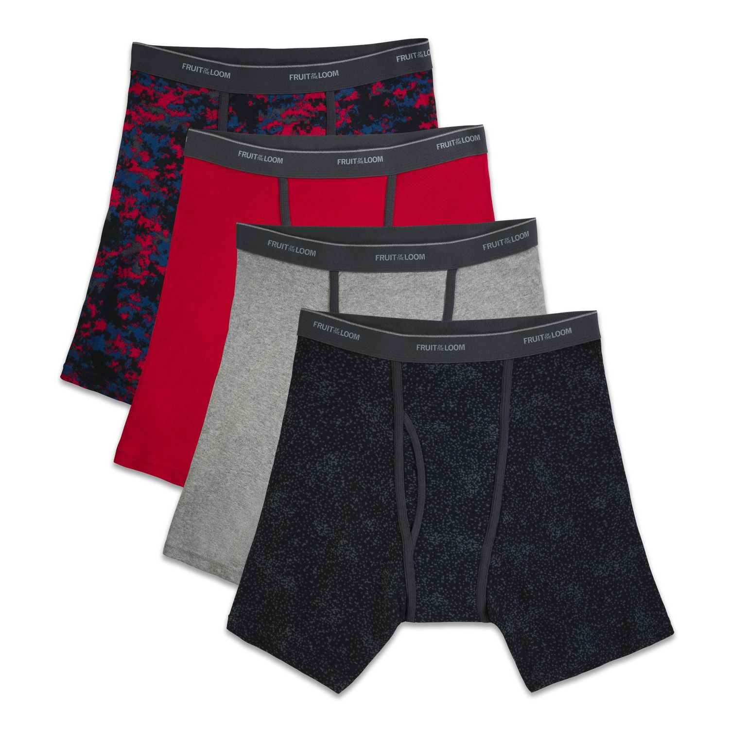  Hanes Men's Ringer Boxer Brief 4-Pack, Fashion Assortment, S :  Clothing, Shoes & Jewelry