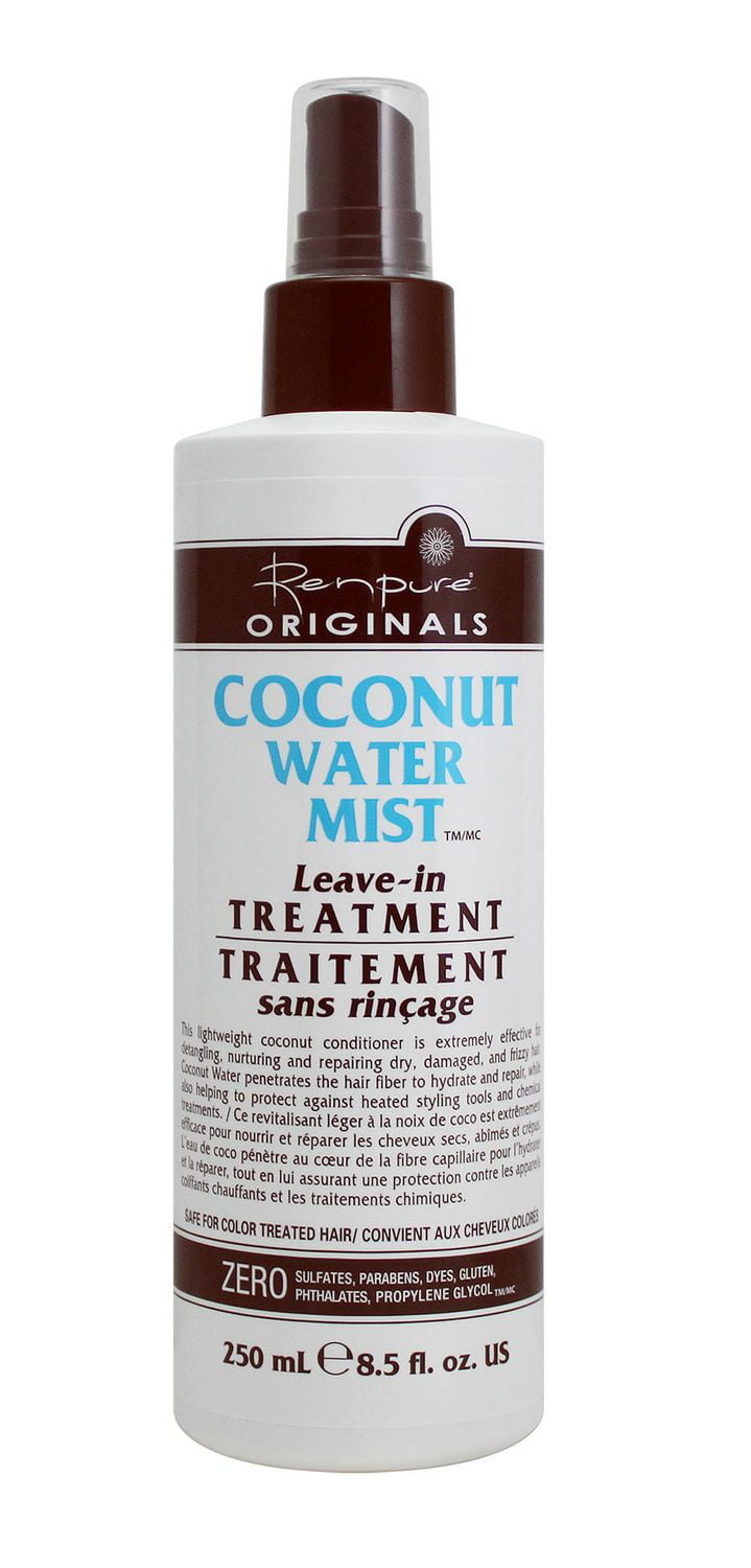 ココナッツ Renpure Coconut Water Mist LeaveIn Treatment with Sprayer 8.5