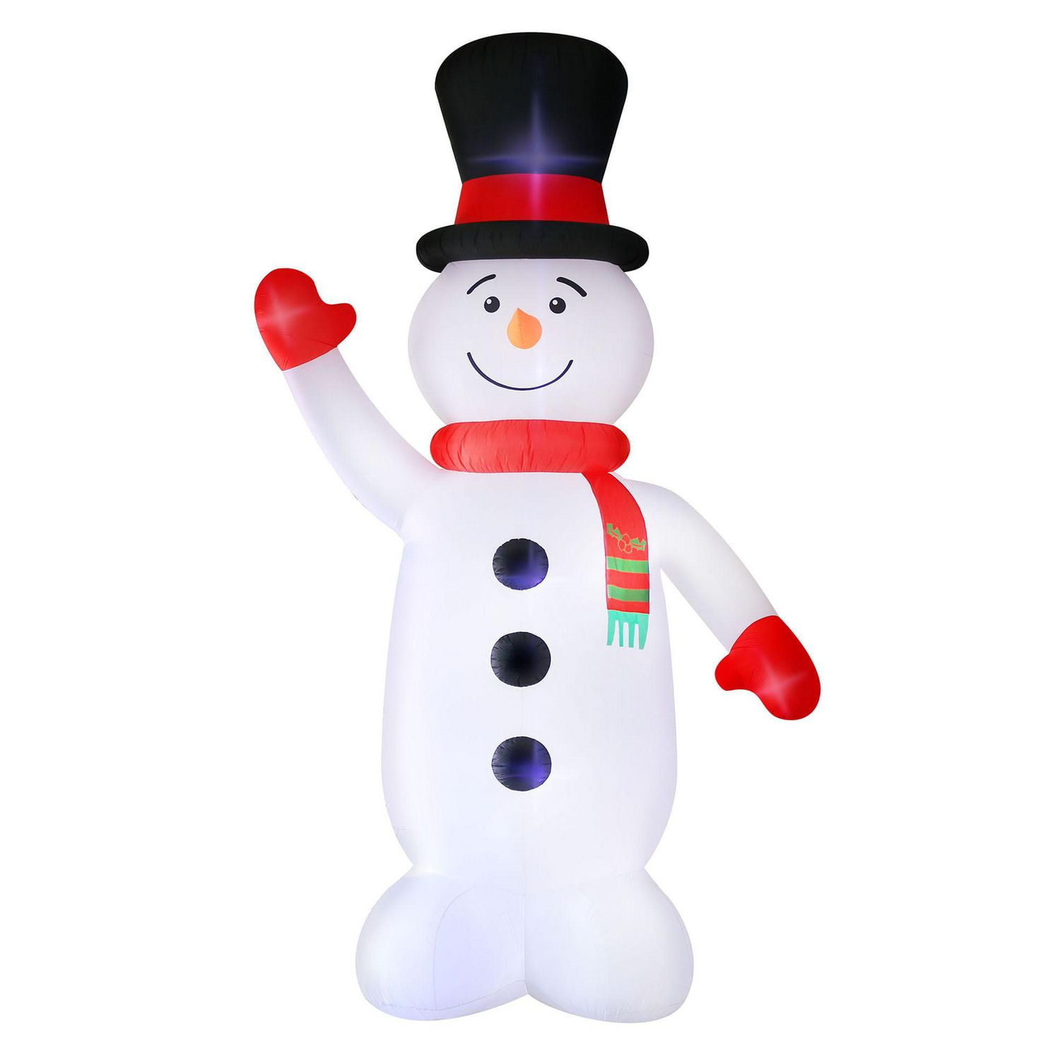 Bonhomme De Neige Géant Gonflable 6 Mètres – Décoration De Noël Auto-gonflante Avec LED – Pour Jardin, Marché De Noël – IP44 - 4