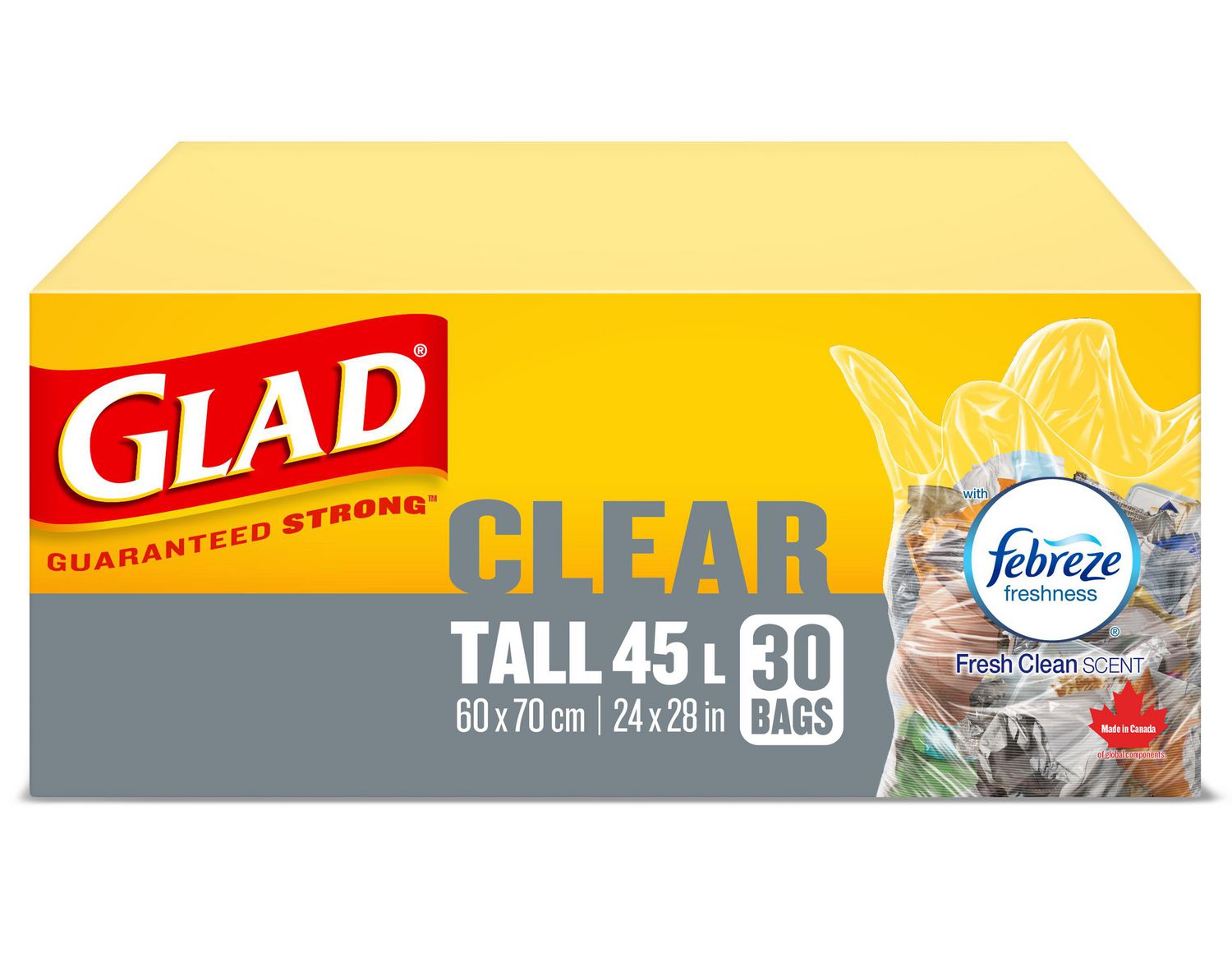 clear tall kitchen trash bags