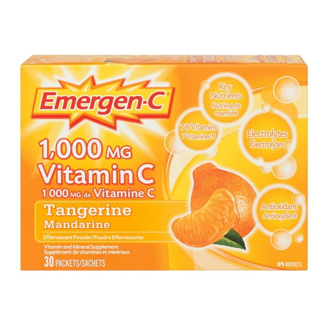 Emergen-C® Tangerine 1000mg Vitamin C+B Electrolytes