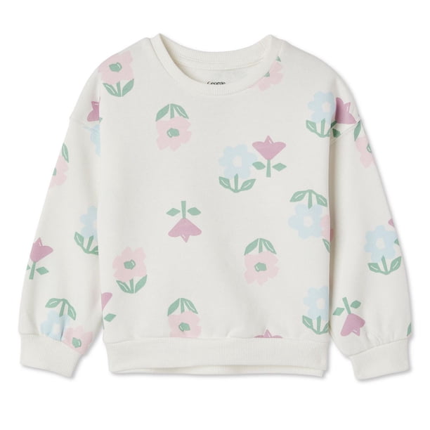 Pull en coton gris George Girls sweat-shirt taille 8-9 ans