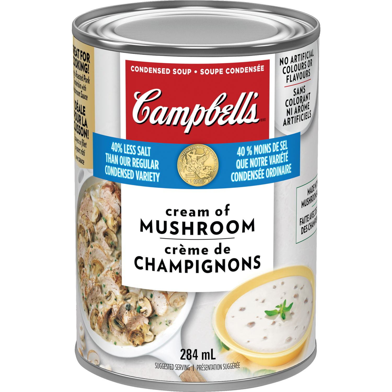 Campbell's Low Sodium Cream of Mushroom Condensed Soup Walmart Canada