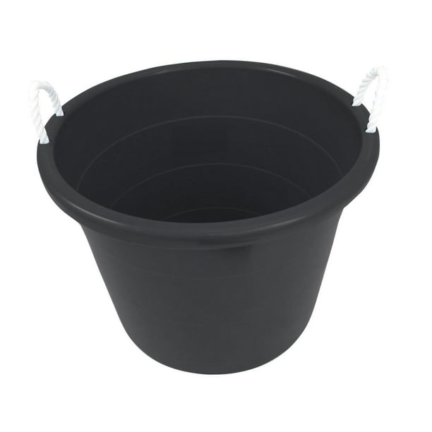 Homz® 17 Gallon RopeHandled Tub, Black, 17 Gallon Tub Walmart.ca