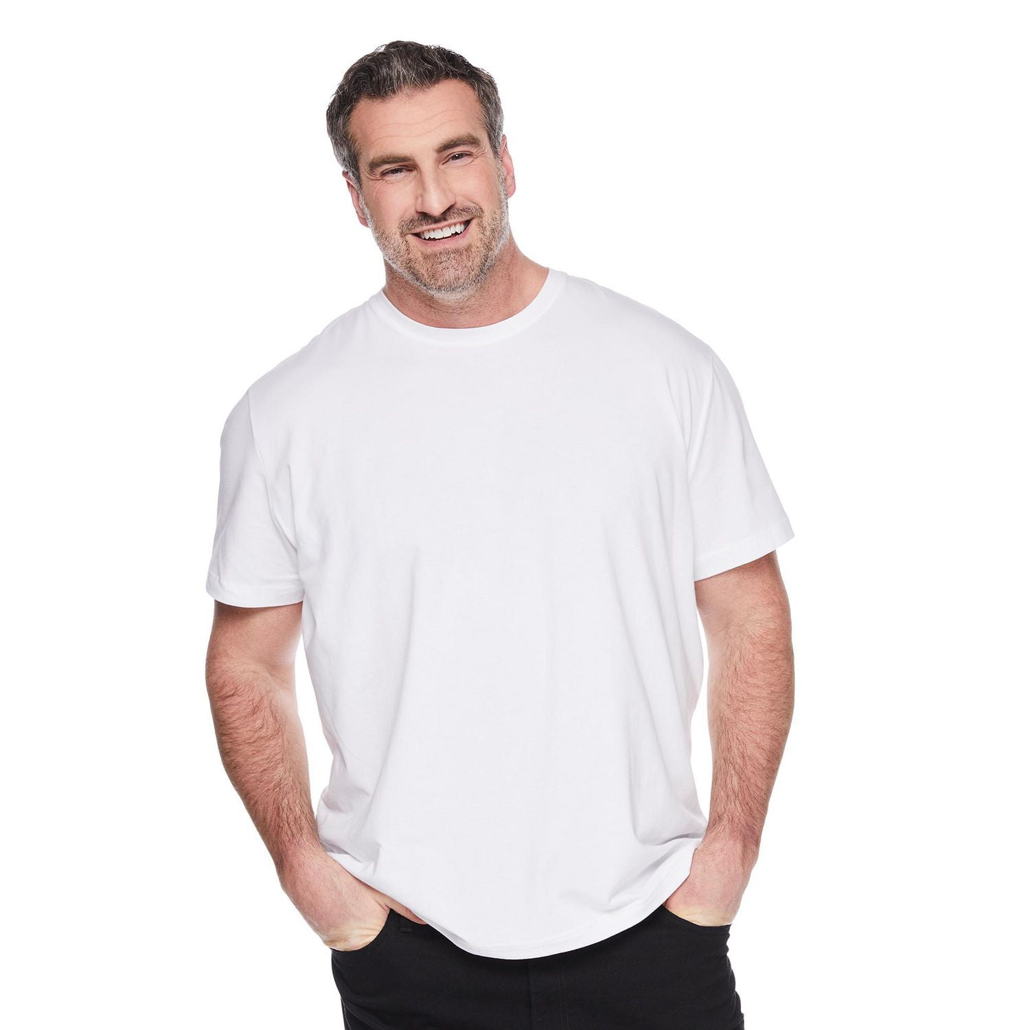 George Big Men's Stretch Crew Neckline Tee