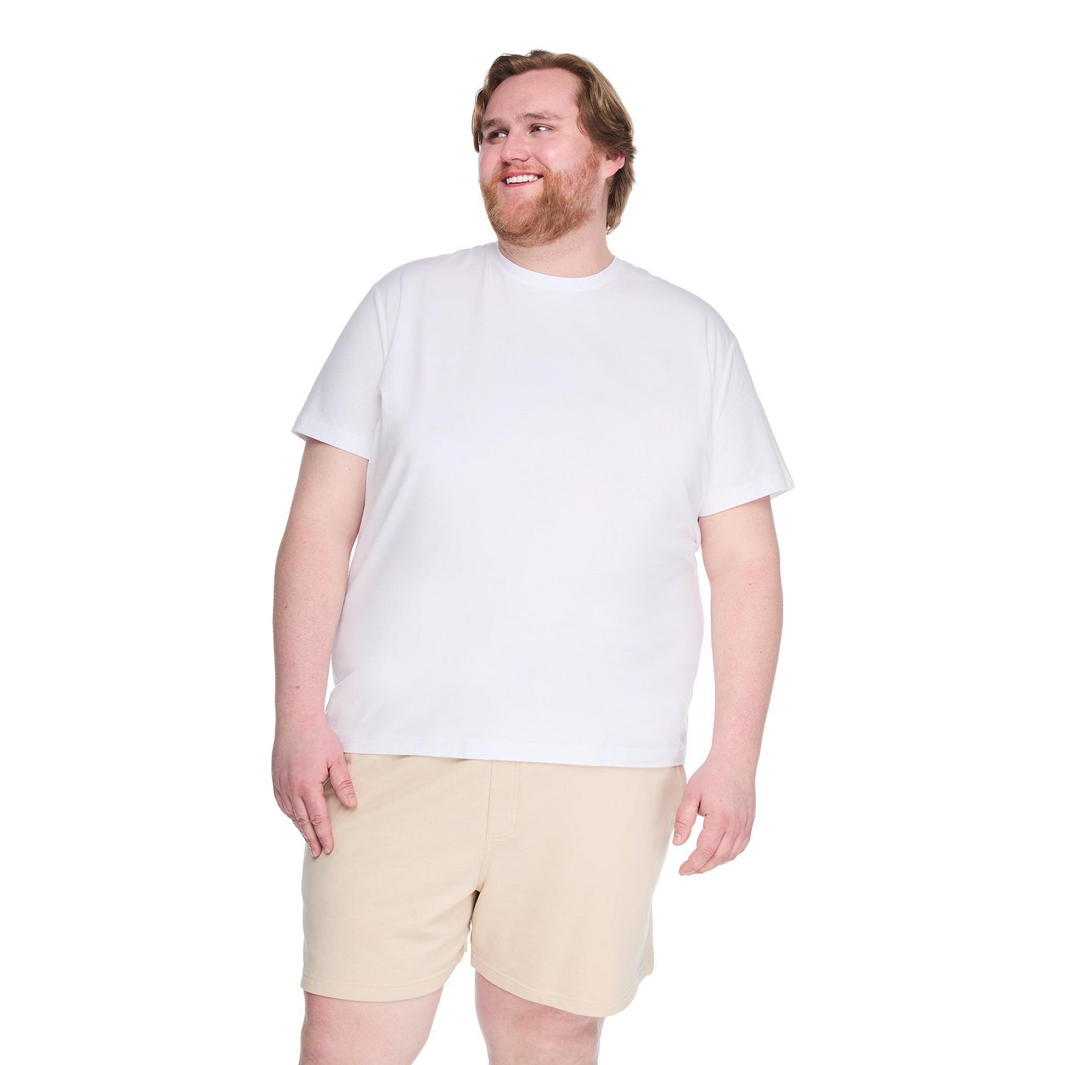 T-shirt extensible à encolure ras du cou George Plus pour hommes