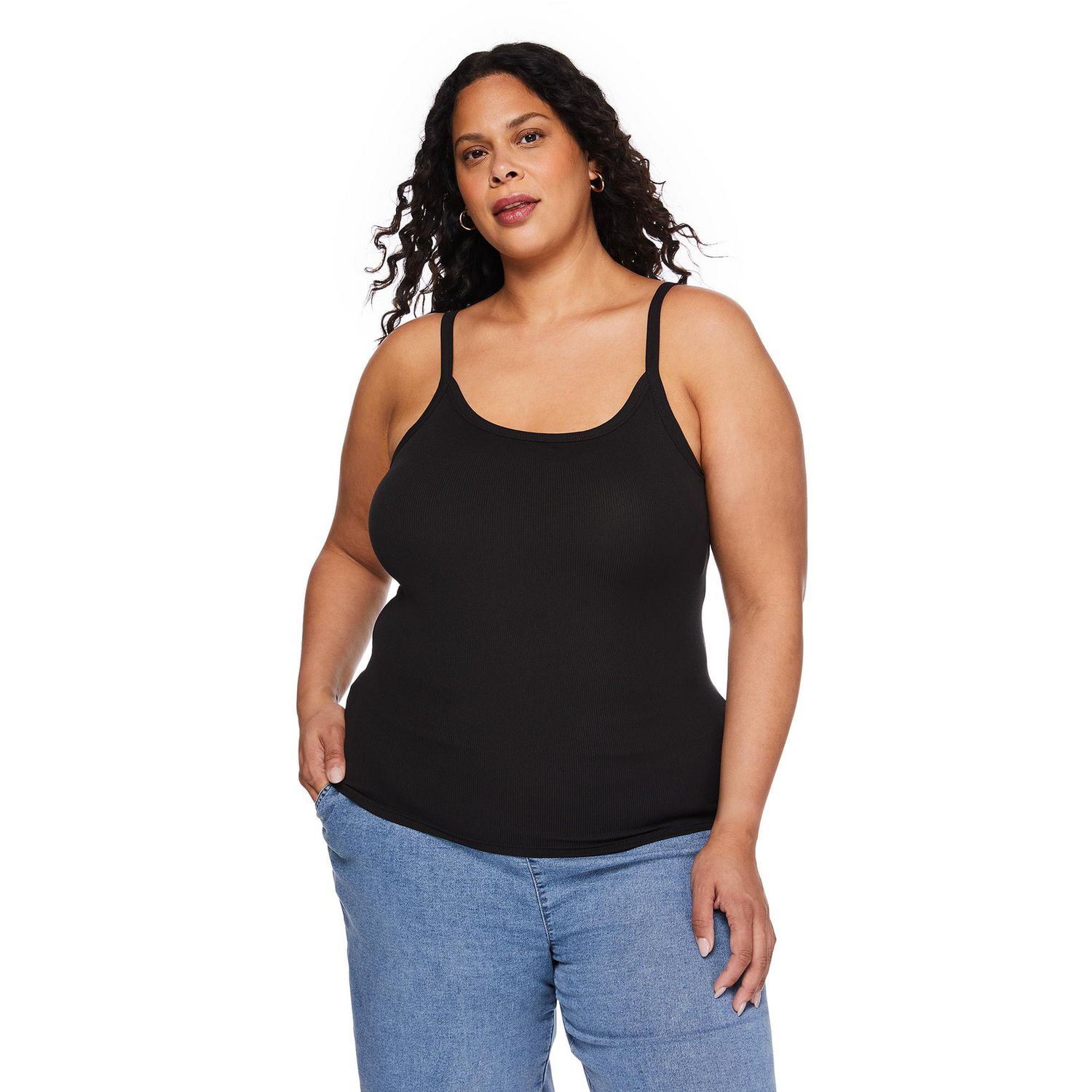 Débardeur côtelé George Plus pour femmes Tailles 1X-4X