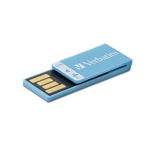 Verbatim 4 Go La clé USB Clip-it - Bleu