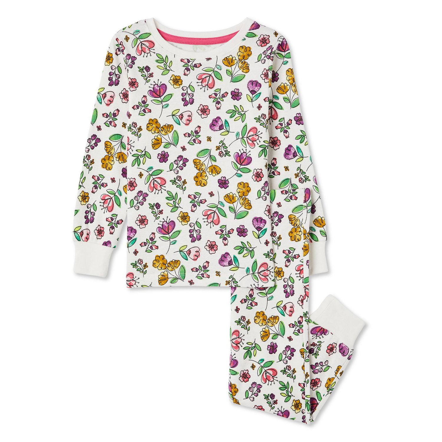 George Toddler Girls' Pajama 2-Piece Set, Sizes 2T-5T