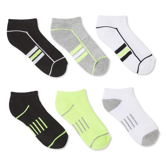 Athletic Works Boys' Low-Cut Socks 6-Pack