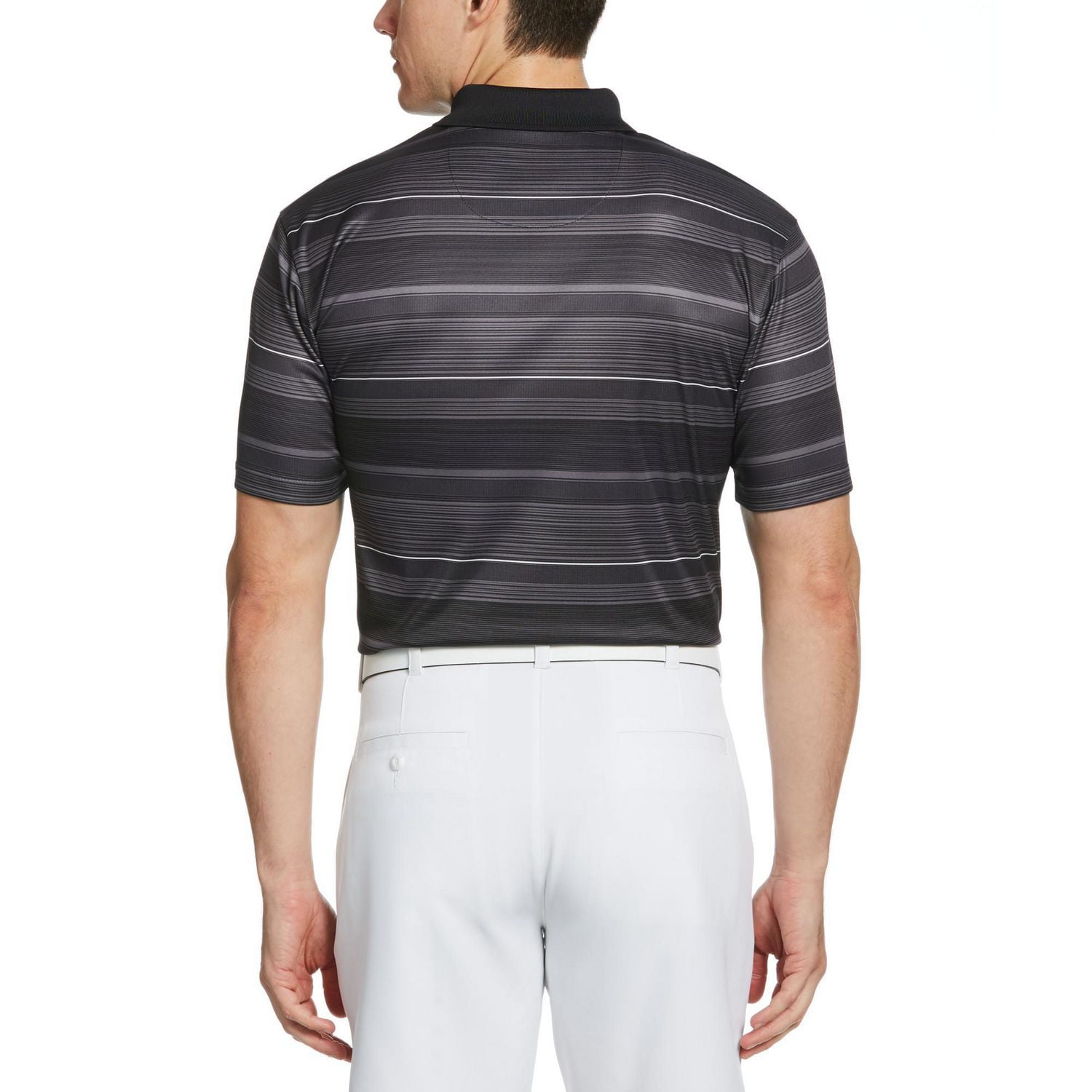 Polo de golf de manga corta a rayas para hombre