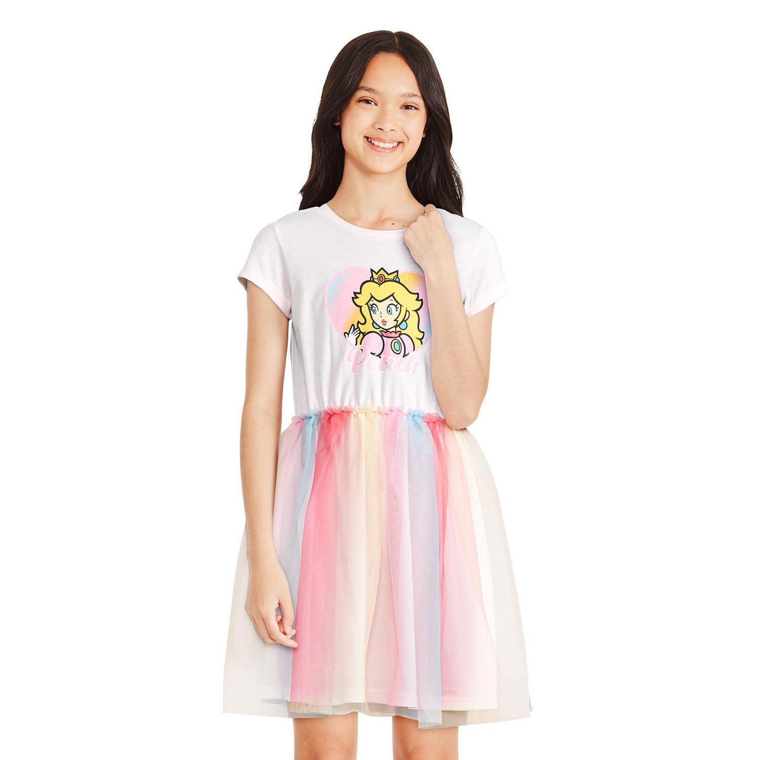 Princess Peach Girls' Tutu Dress