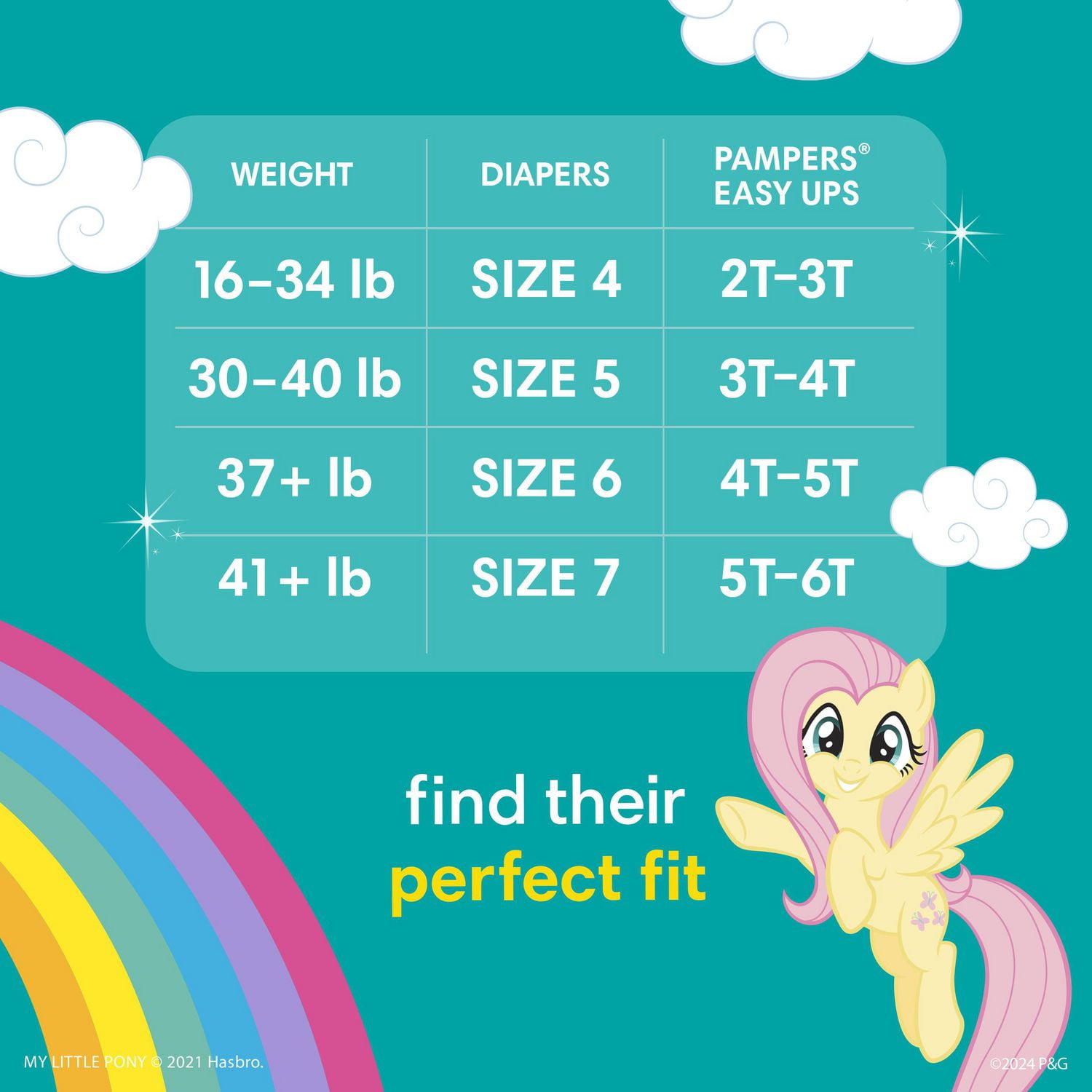 Pampers Easy Ups Training Underwear for Girls (Size 2T-3T, 74