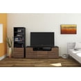 thumbnail image 4 of Nexera Next Bookcase, Black And Walnut, 4 of 6