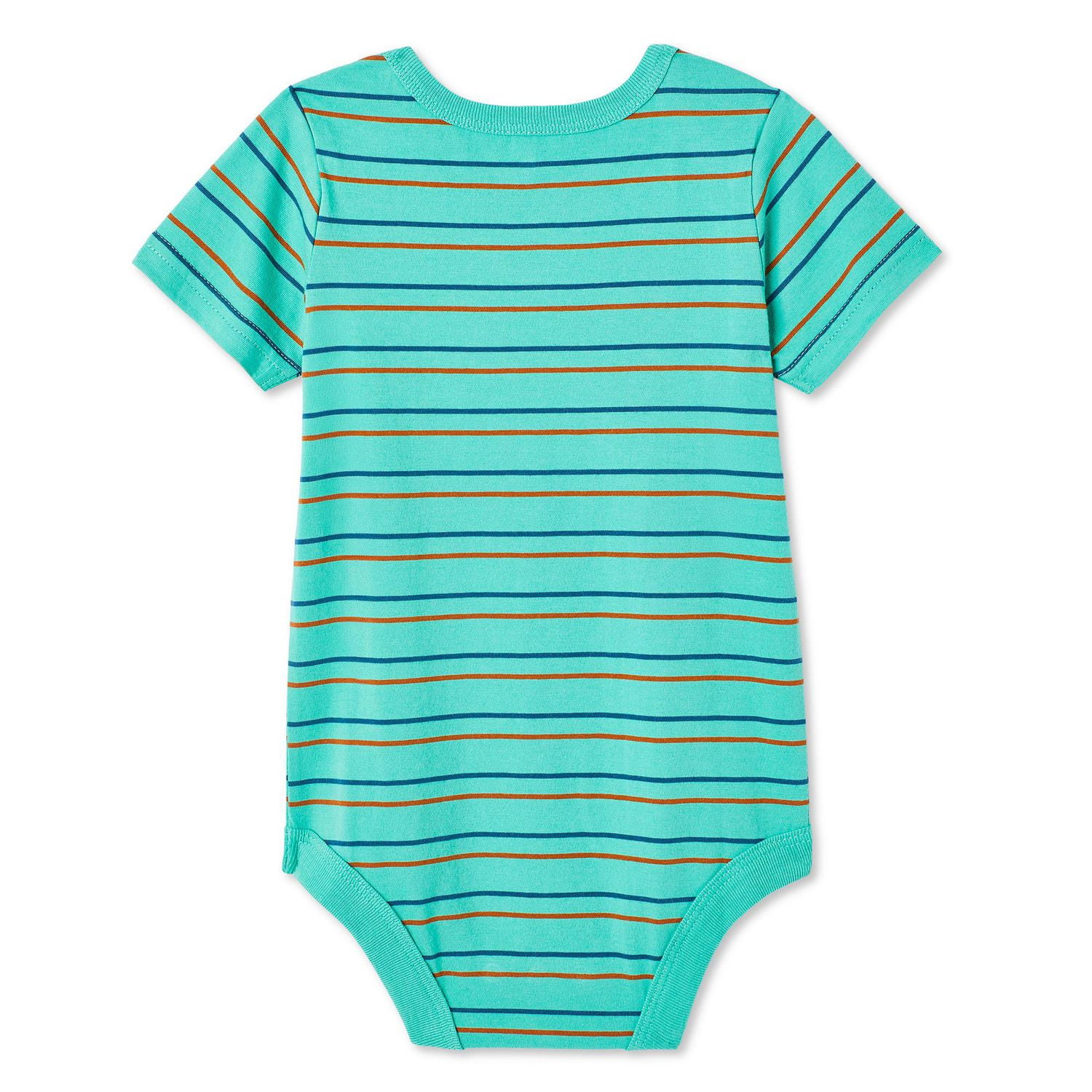 Cache-couche à manches courtes George pour bébés garçons Tailles 0-24 mois