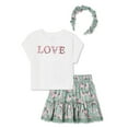 thumbnail image 1 of Ensemble 3 pièces avec jupe-short George pour petites filles, 1 of 3